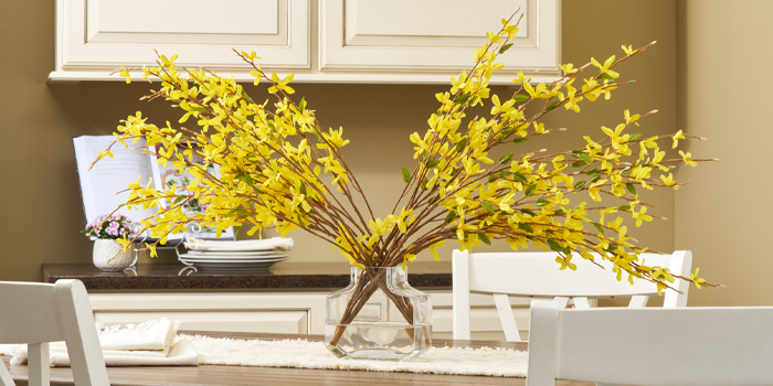 Draping White Silk Bellflower Faux Floral Stem Bush Bouquet - 24