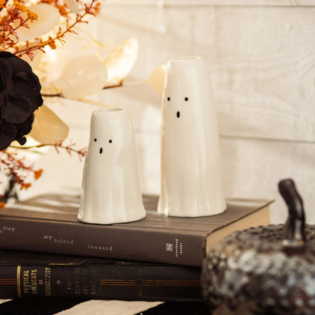 Phantom Collection Ceramic White Ghost Candleholder – Darby Creek 
