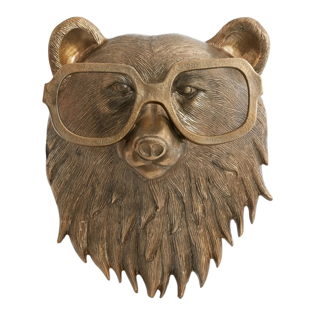 Beatrice the Bear Wall Mount - Bronzed Animal Decor | Eric +