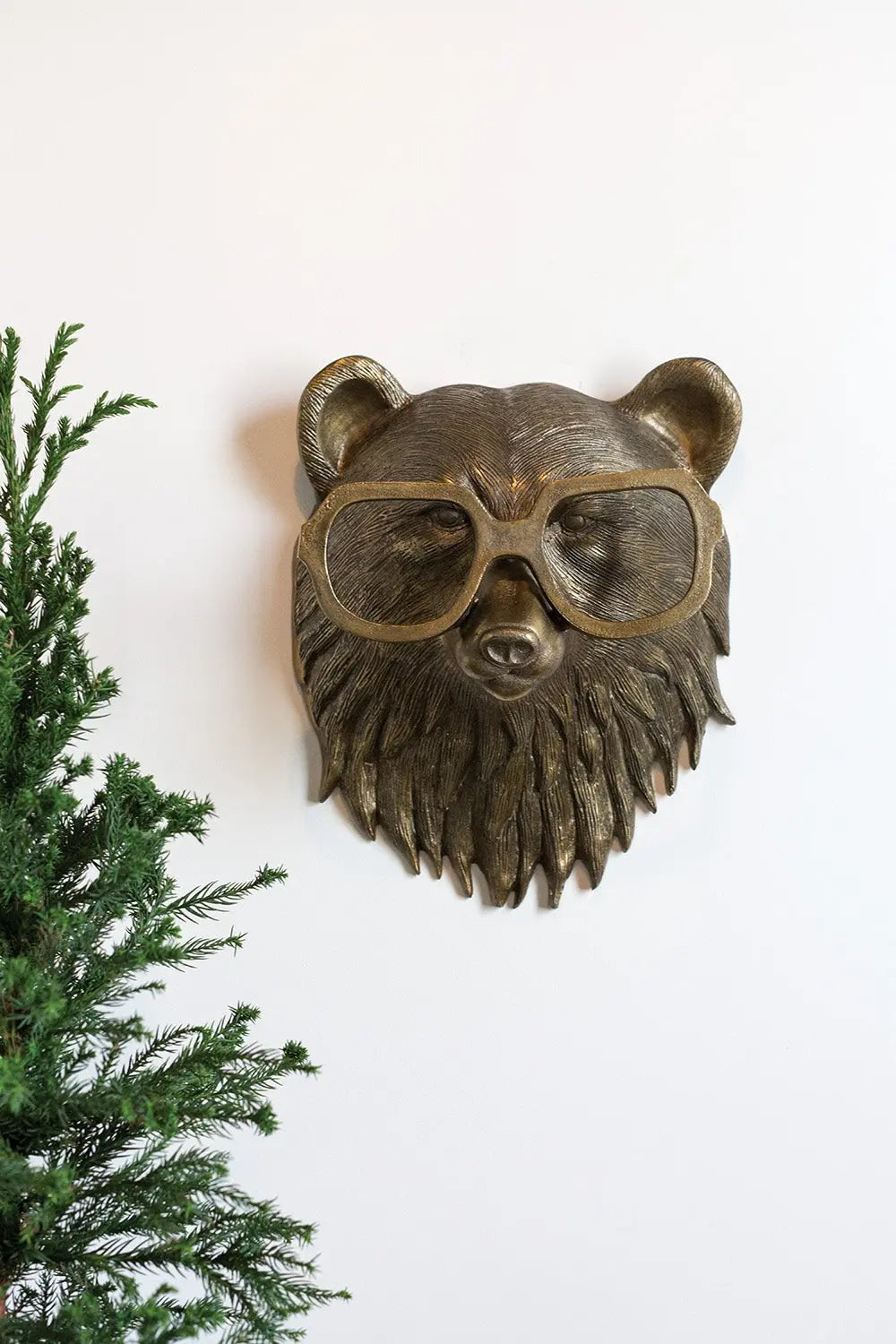 Beatrice the Bear Wall Mount - Bronzed Animal Decor | Eric +
