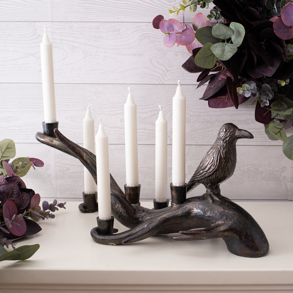 Poe's Raven Gothic Candle Holder as a gift
