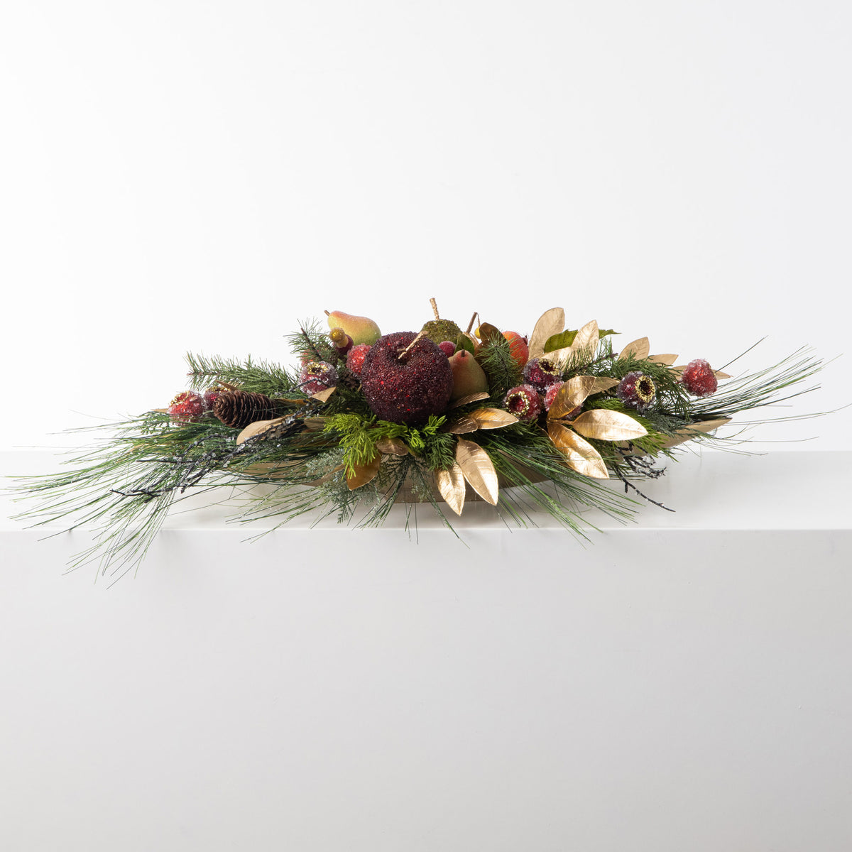 Royal Crystal Beaded Sugared Fruit & Adorned Christmas Arrangement in ...