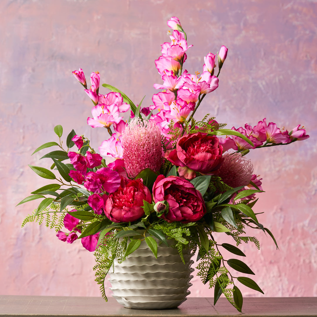 Va-Va Voom - Fuchsia Pink Gladiolus & Pink Peony Spring Summer Arrange –  Darby Creek Trading