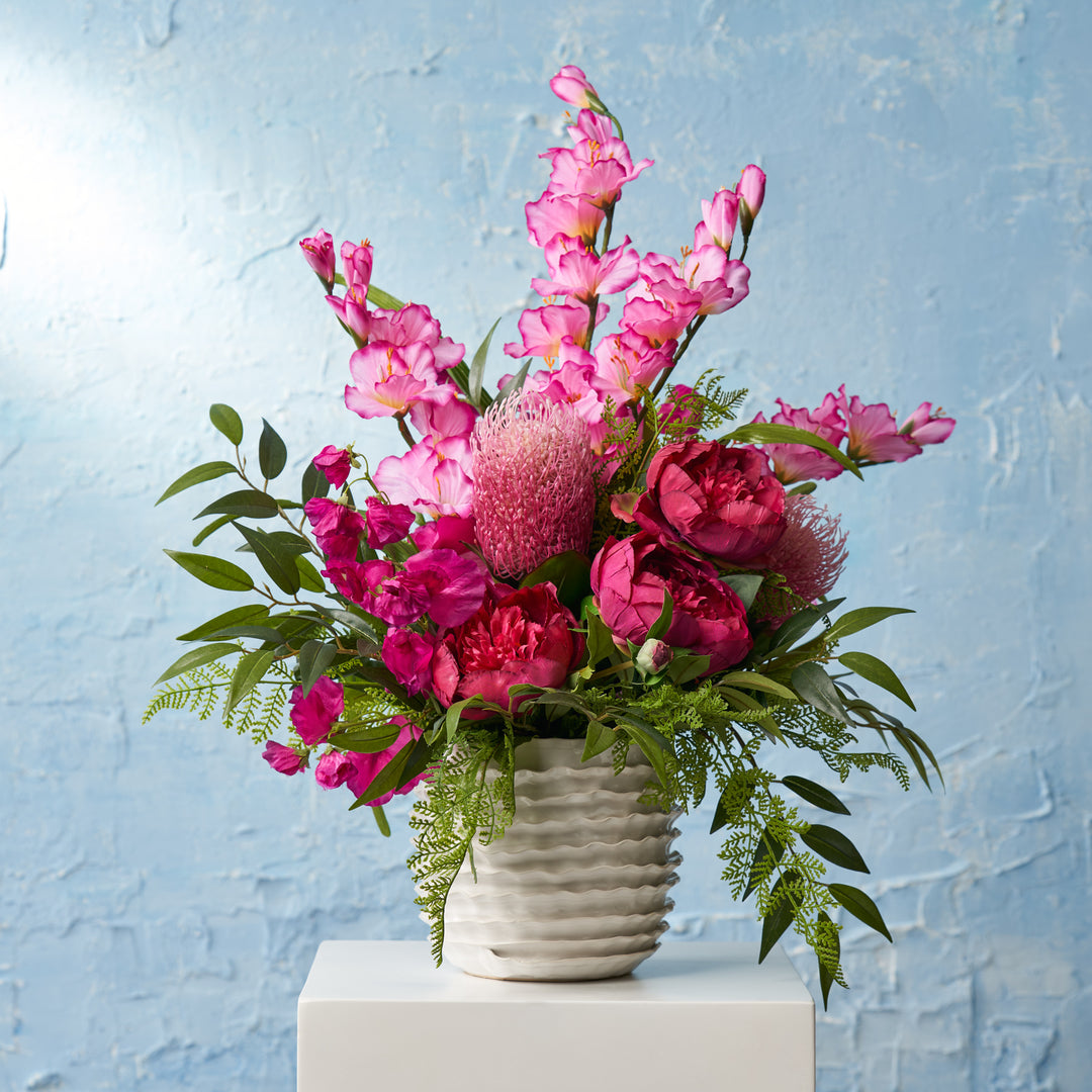 Va-Va Voom - Fuchsia Pink Gladiolus & Pink Peony Spring Summer Arrange –  Darby Creek Trading