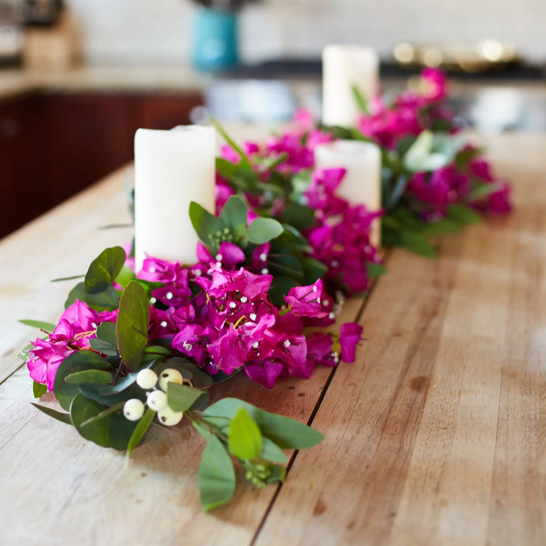 Pink/Purple Bougainvillea & Needle leaf Eucalyptus Spring Summer