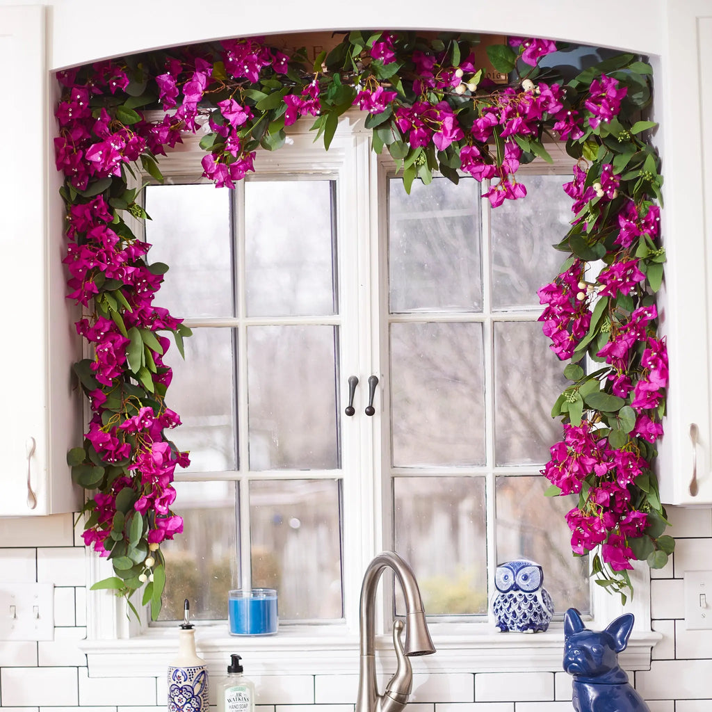 Pink/Purple Bougainvillea & Needle leaf Eucalyptus Spring Summer