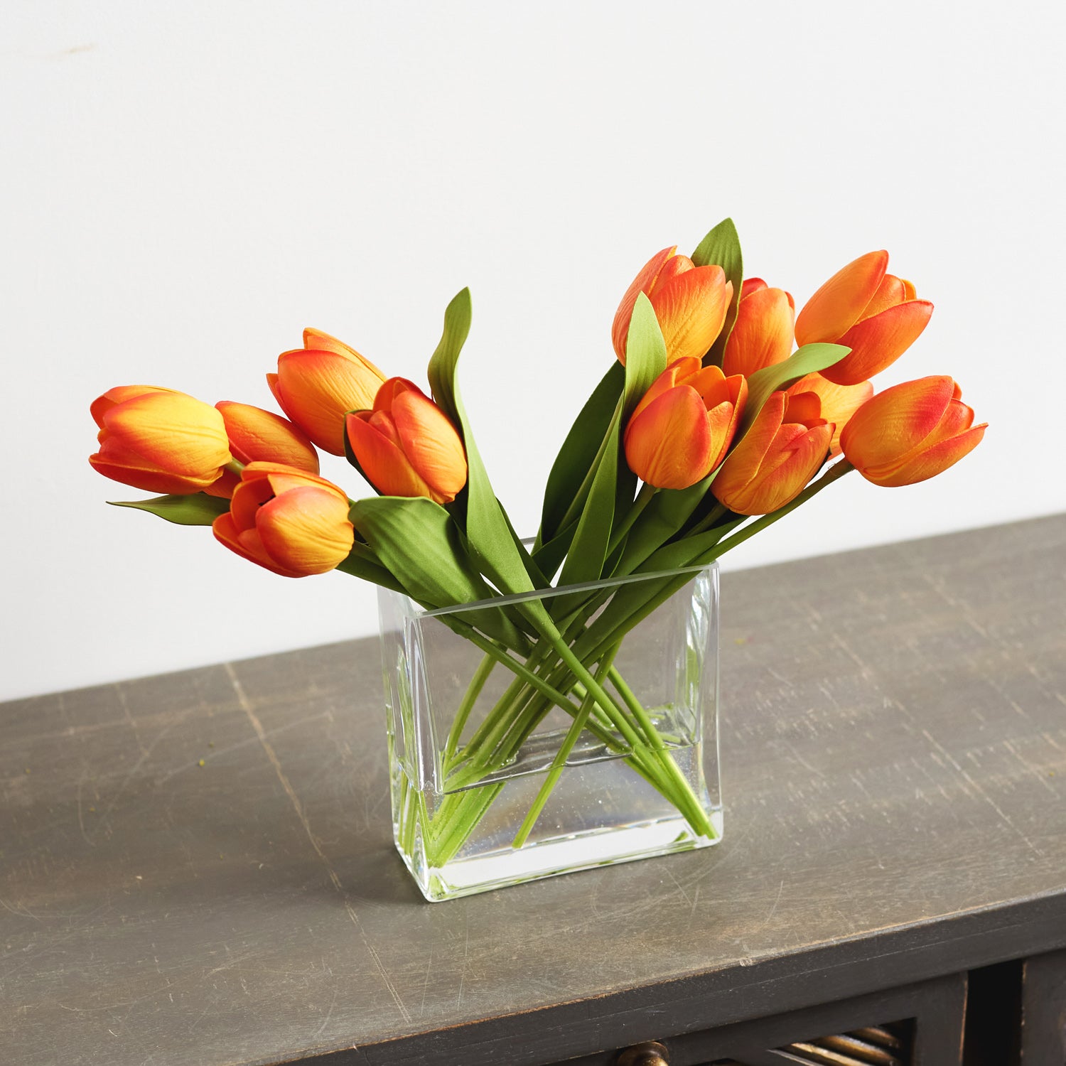 Tulips in Glass Vase, 10 inch - Kroger