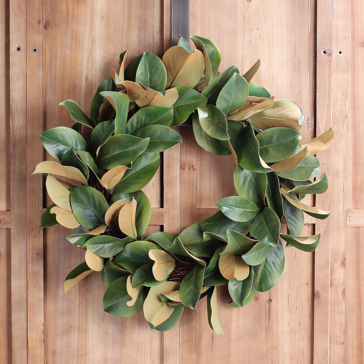 Classic Real Touch Magnolia Leaf All Seasons Front Door Wreath 24 ...