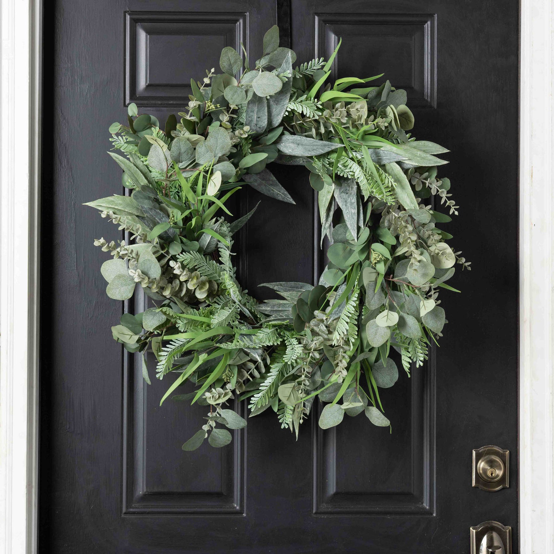 Everyday Wreath for Front Door-mixed Eucalyptus Wreath-summer