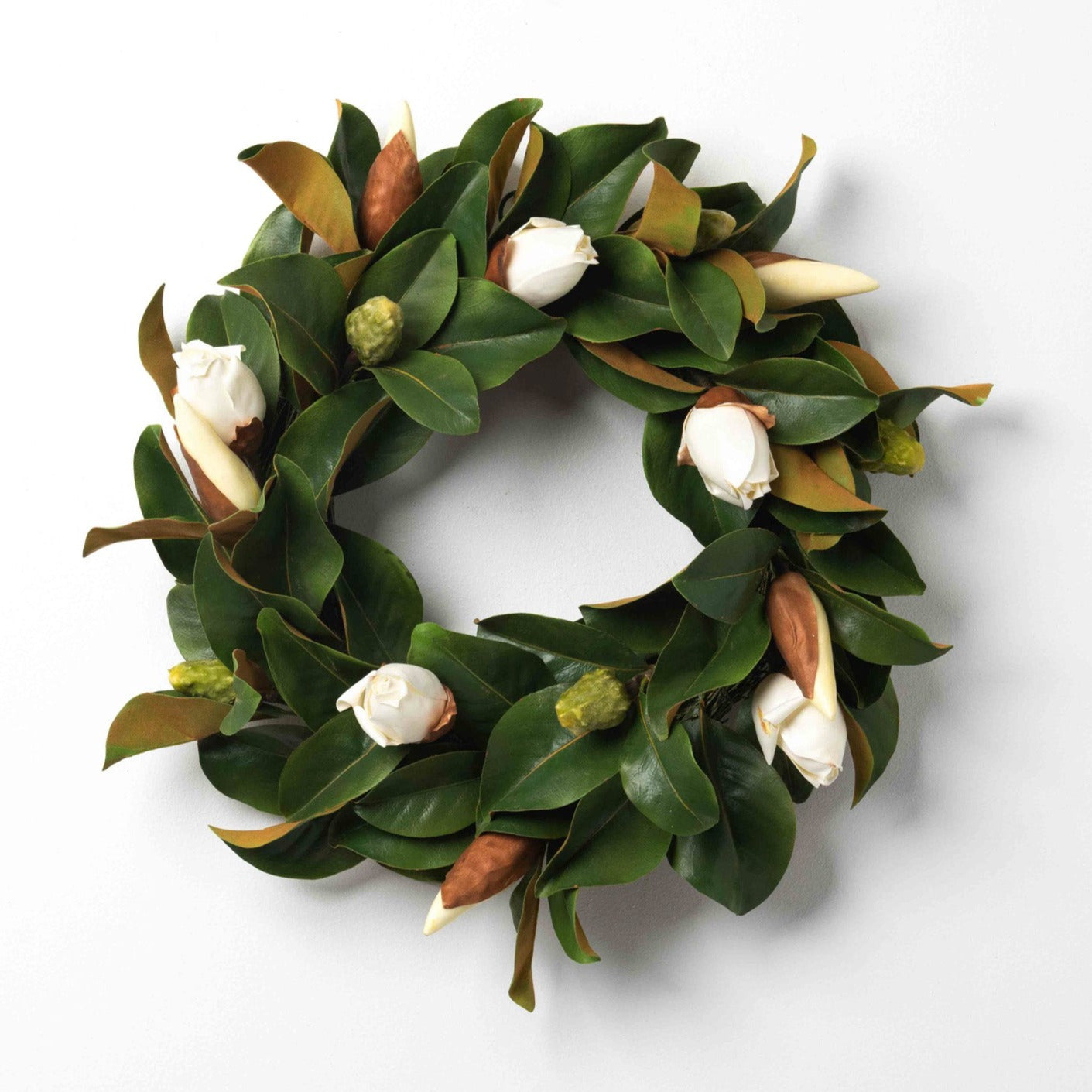 Magnolia Front Door Wreath – Wreaths of Bloom