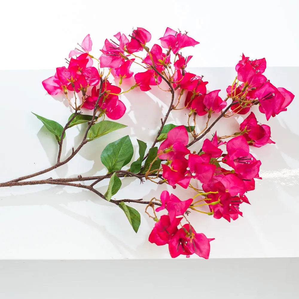 Lifelike Fuchsia Bougainvillea Single Stem or Bundle of 3