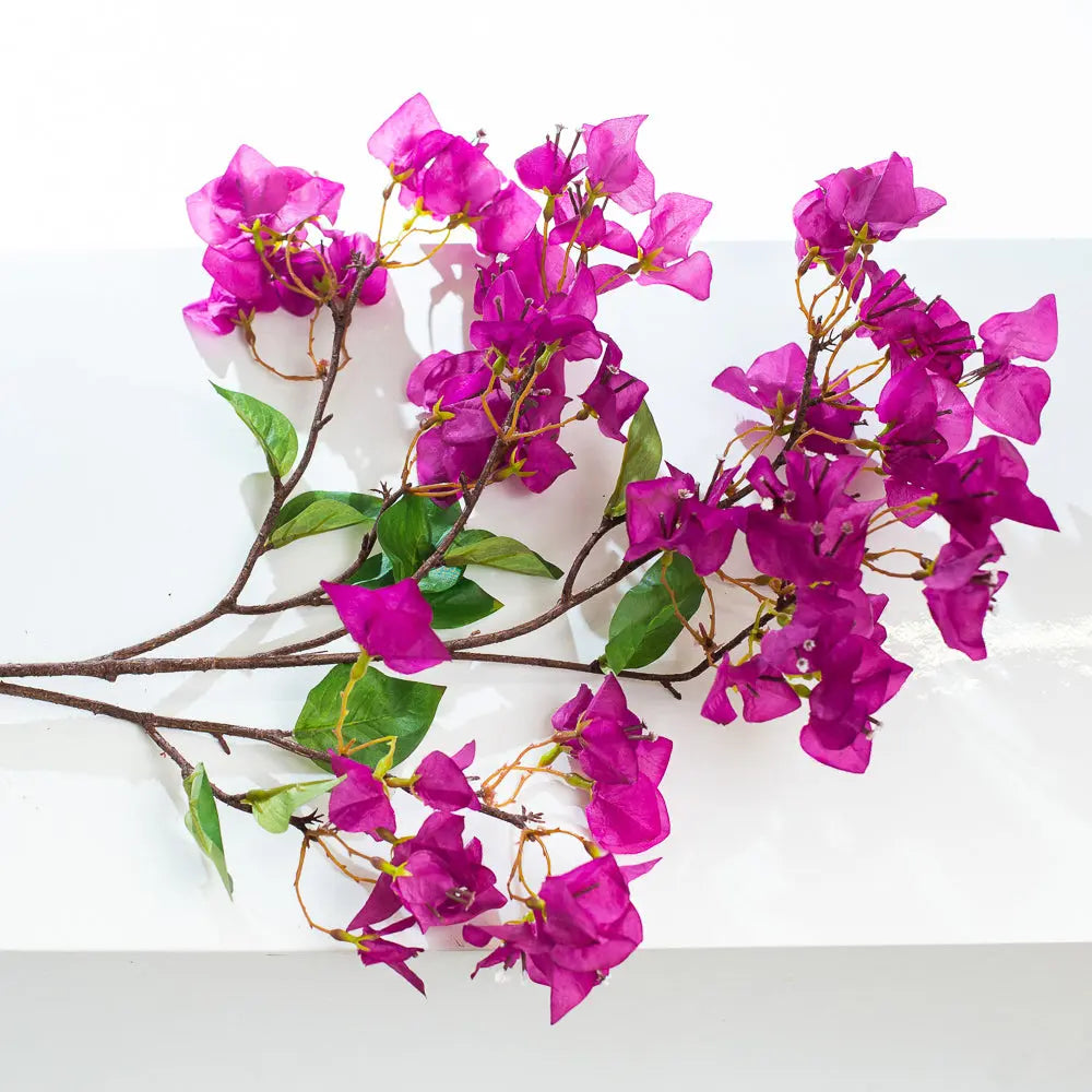 Cerise Purple Bougainvillea Faux Flower Stem | Single or 3 – Darby