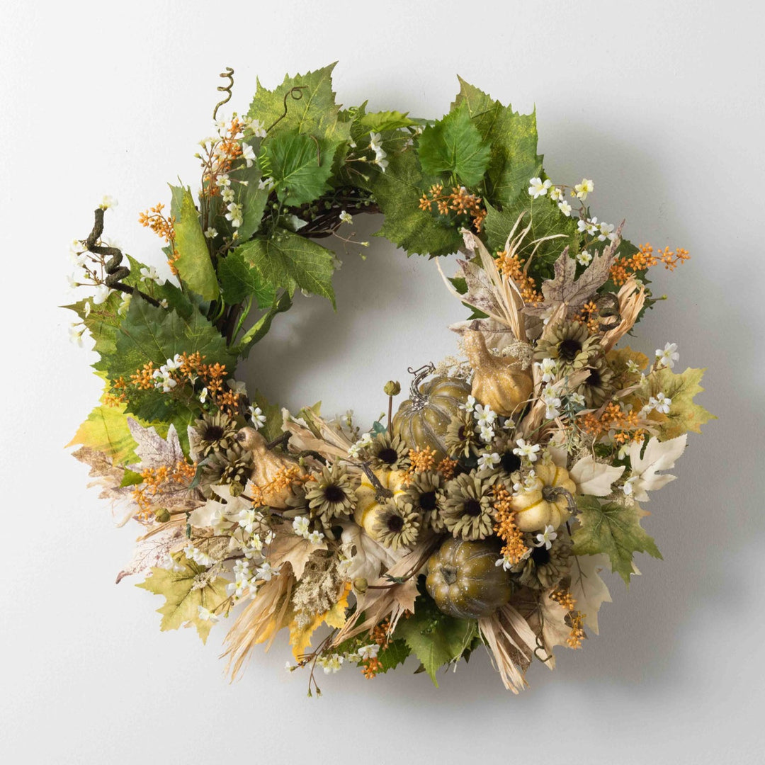 CHRISTMAS & farm fresh high quality pumpkin wreath set