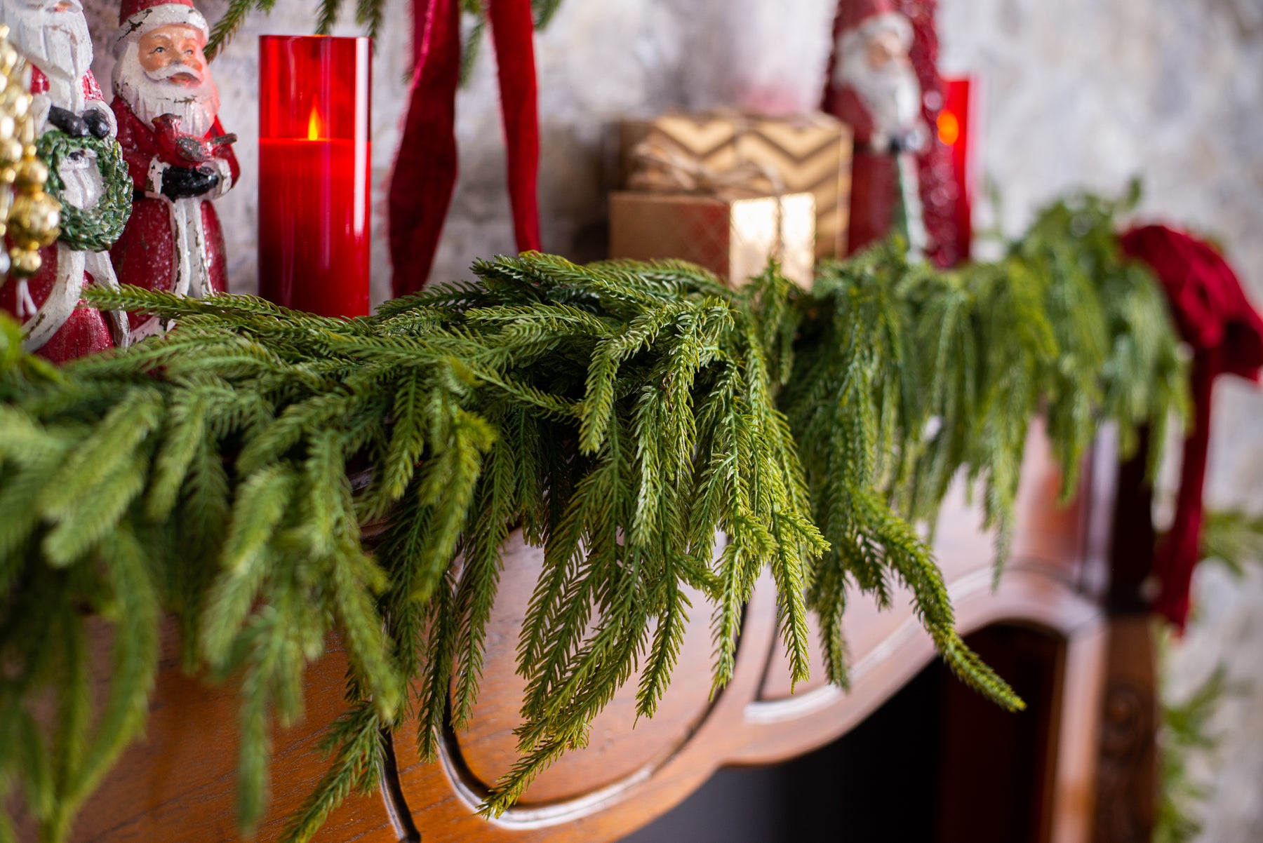 Real Touch Faux Fraser Fir Pine Spray Stem Holiday Greenery Branch - 2 –  Darby Creek Trading