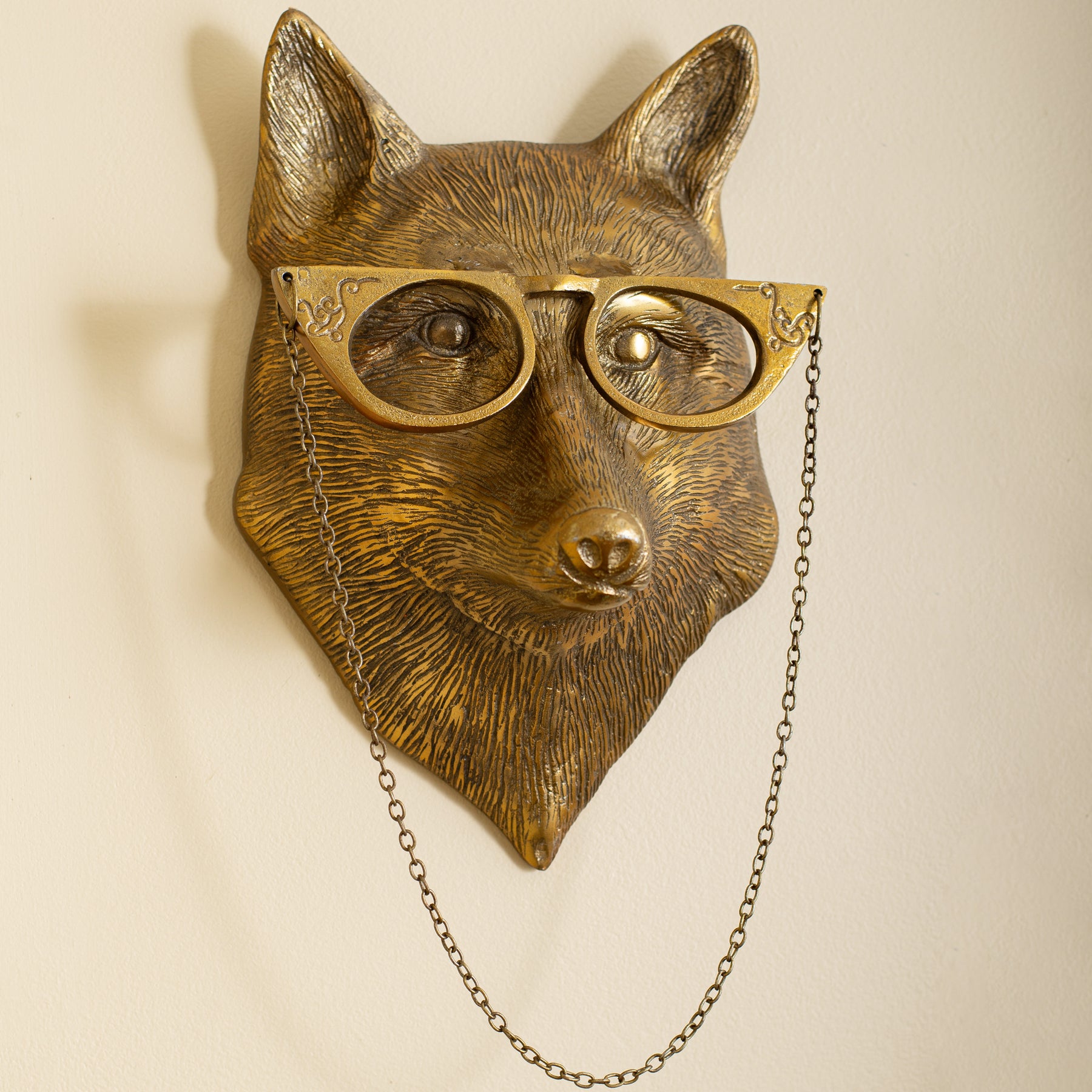 Eric + Eloise Collection - Eloise the Lady Fox with Glasses Bronzed Al –  Darby Creek Trading