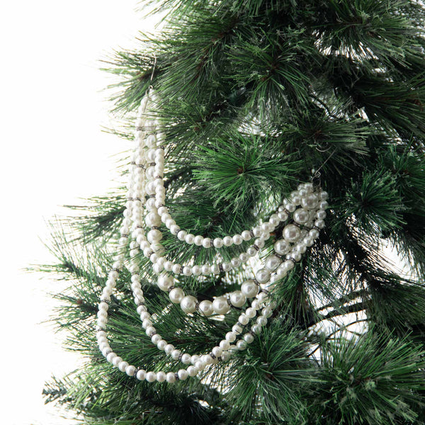 Twisted Pearl Garland with 3 - Strands  Elegant Christmas Decor 