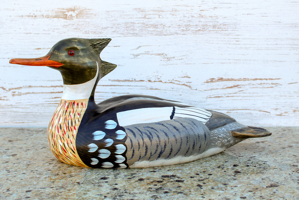 Indian factory Merganser Decoy