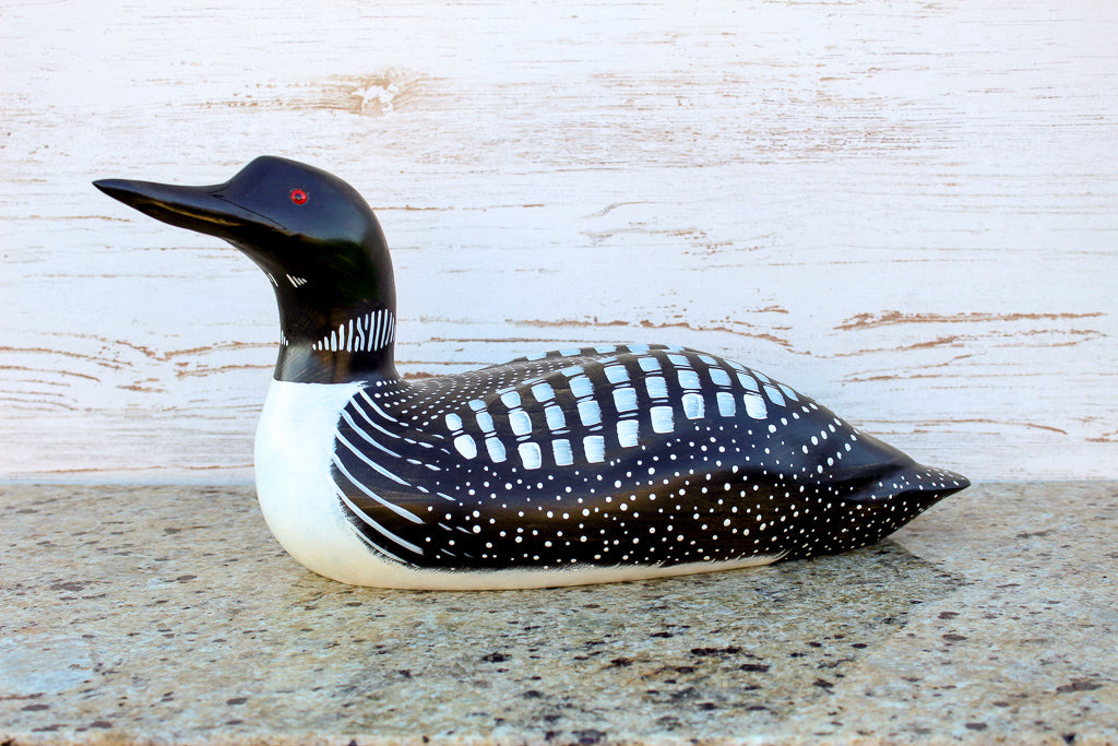 Hand Carved Loon Waterfowl Drake