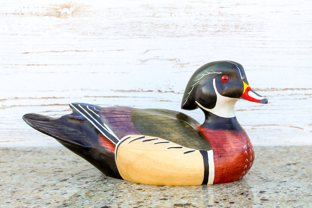 Outlet Vintage wood Duck decoy