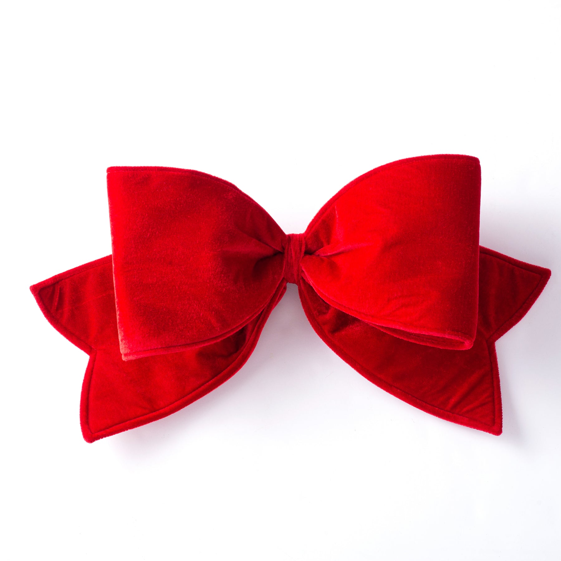 8 1/2 inch Flat Red Velvet Bows - Golden Openings