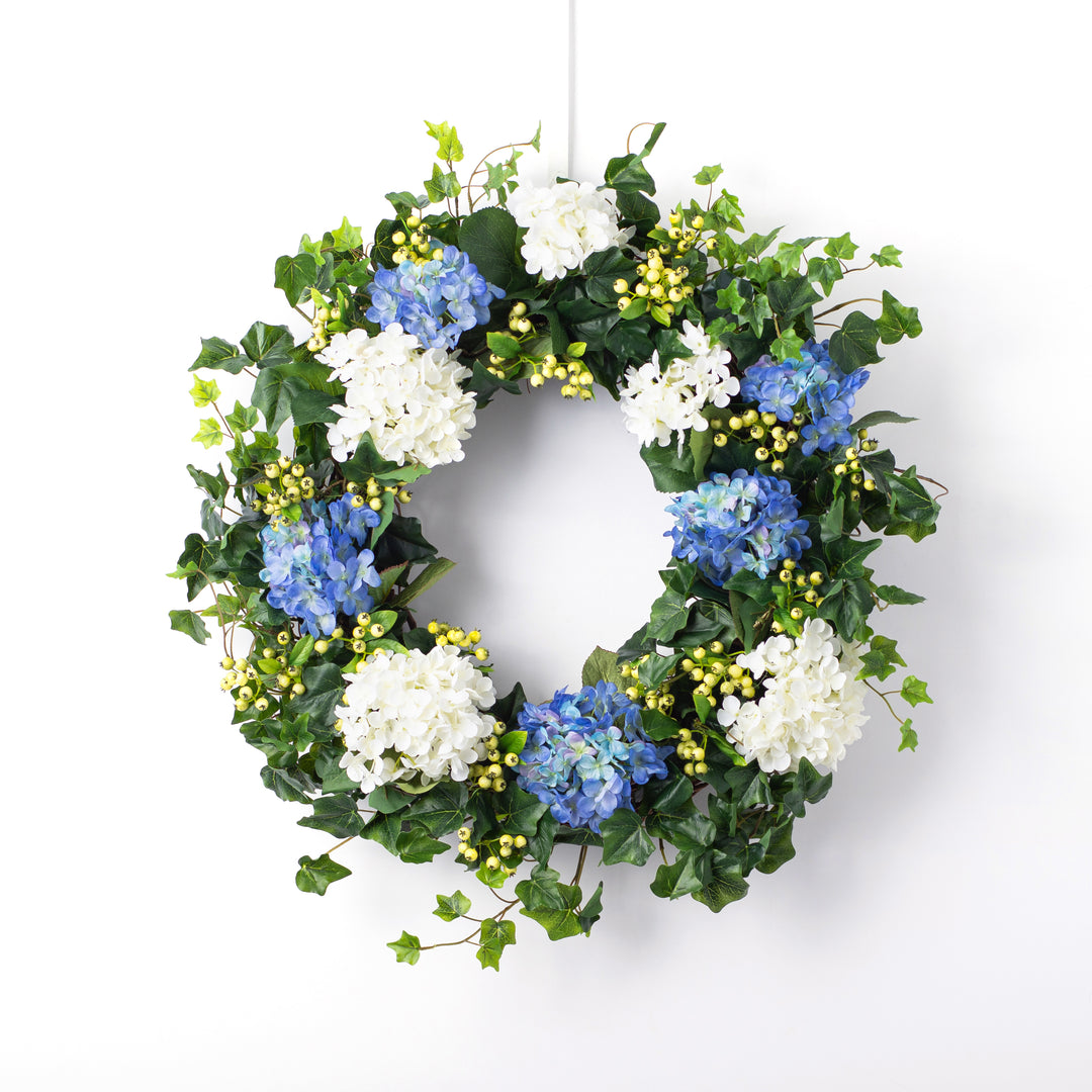 English Ivy White and Green Natural Garland