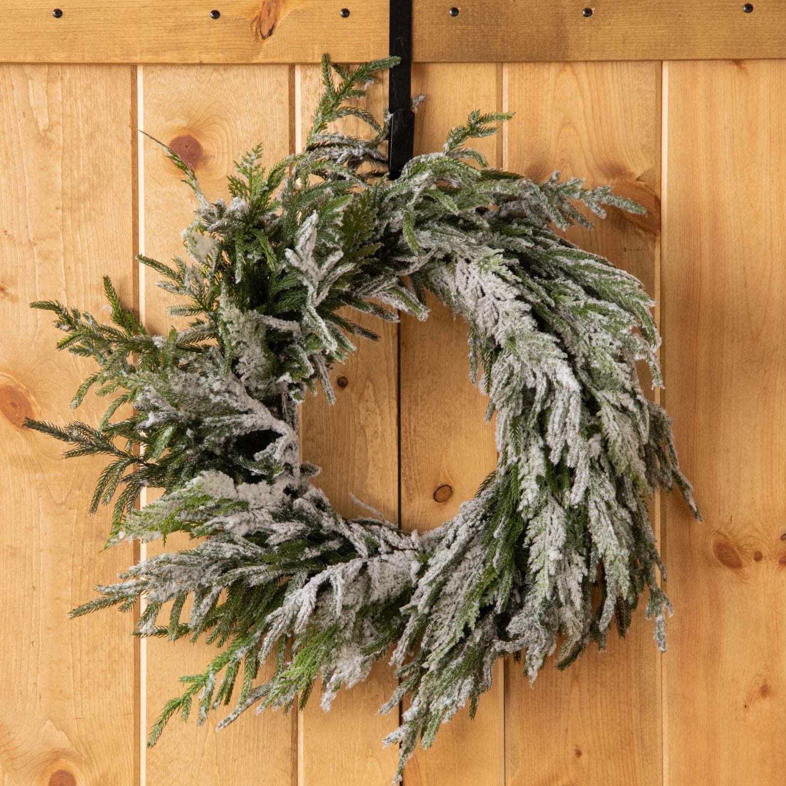 Christmas Wreath Preserved Moss Winter Cones Snow Holidays Handmade –  Klonche